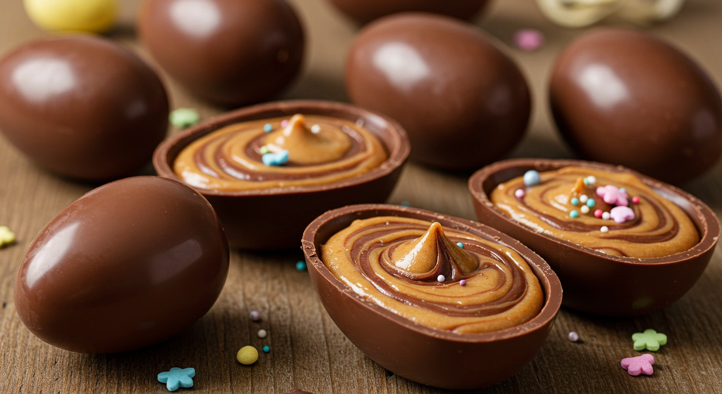 Fudge Filled Easter Eggs - tertiary view